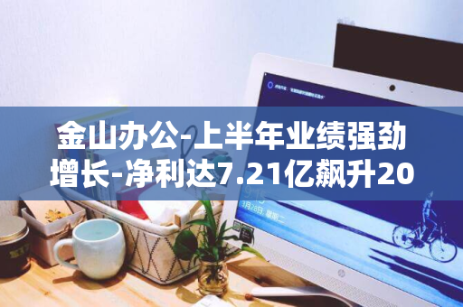 金山办公-上半年业绩强劲增长-净利达7.21亿飙升20.38%