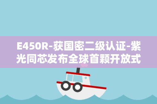 E450R-获国密二级认证-紫光同芯发布全球首颗开放式架构安全芯片