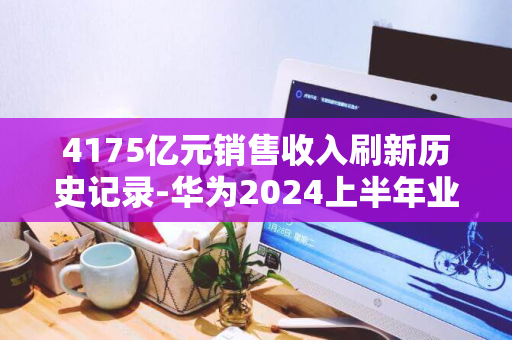 4175亿元销售收入刷新历史记录-华为2024上半年业绩亮眼