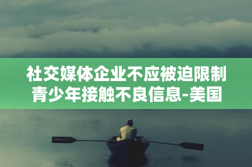 社交媒体企业不应被迫限制青少年接触不良信息-美国法院新裁决震撼家长社群